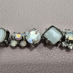 Sorrelli Silver and White Crystal Necklace & Earring Set